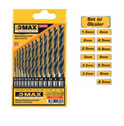 DMAX HSS MATKAP UÇ SETİ 13 PARÇA DMX4346
